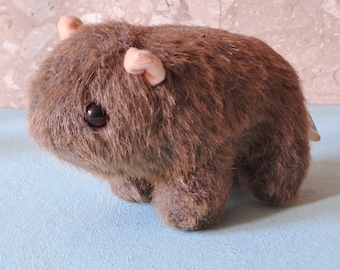 Vintage Kanley Baby Wombat Teddy Bear - Australian Souvenir Plush Collectors Toy.