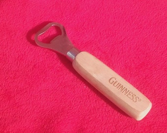 Wooden Handled Guinness Bottle Opener - A Vintage Tool inscribed Guinness(R)