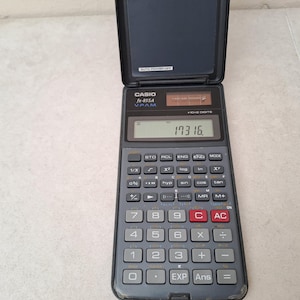 Vintage Casio VPAM Electronic Solar Calculator fx-85SA Mathematical device