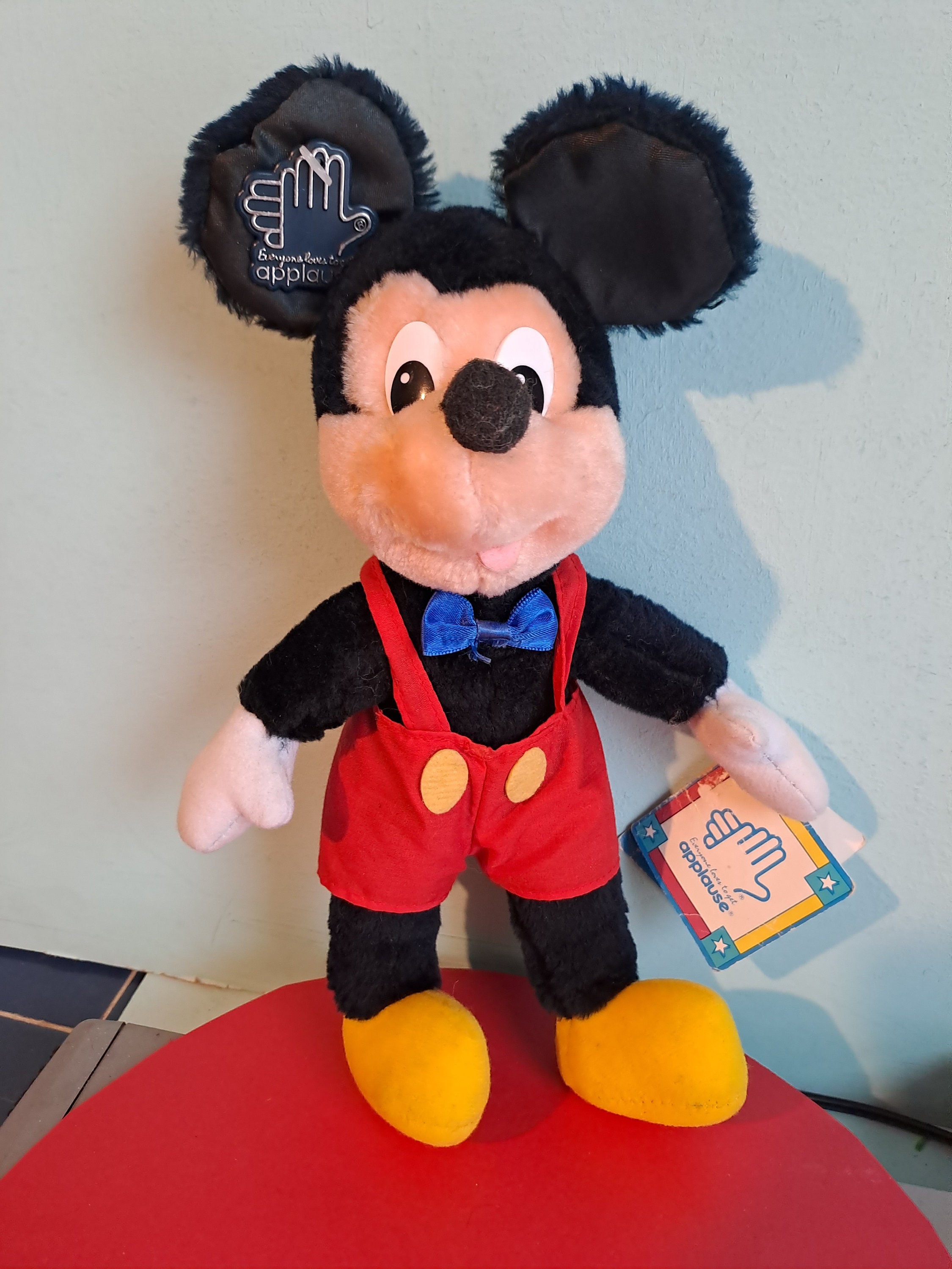 Applause Mickey Mouse Disney Vintage Stuffed Doll Toy With