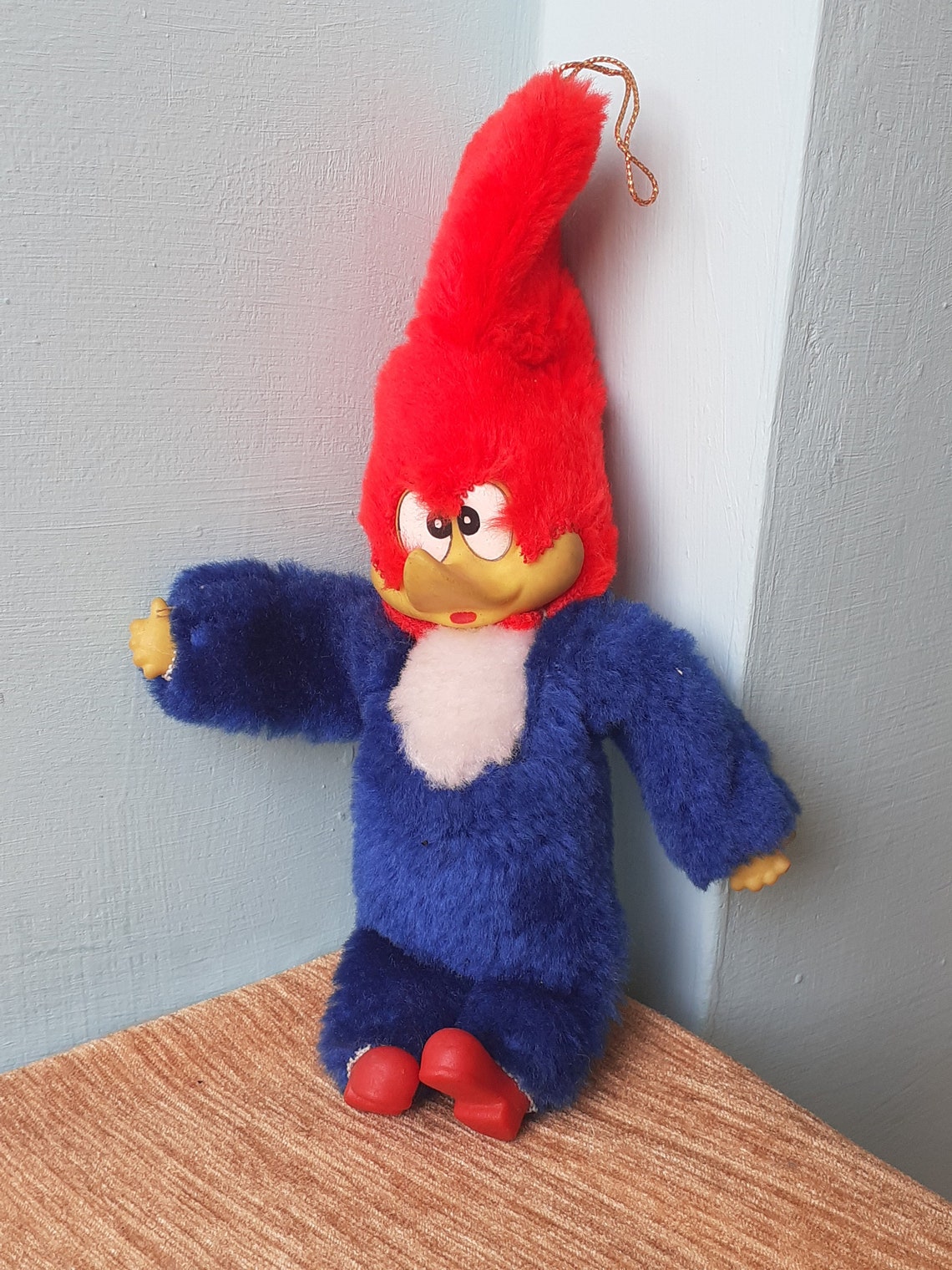 Woody Woodpecker Plush Toy With Rubber Face and Feet Vintage - Etsy