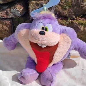 1988 Vintage ACE Tiny Tunes Dizzy Taz Looney Tasmanian Devil Stuffed Plush Toy.