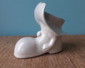 Trampy Small Paint Your Own James Driscoll Shoe People Money Box Piggy Bank with Original Bung 1980s TV Series