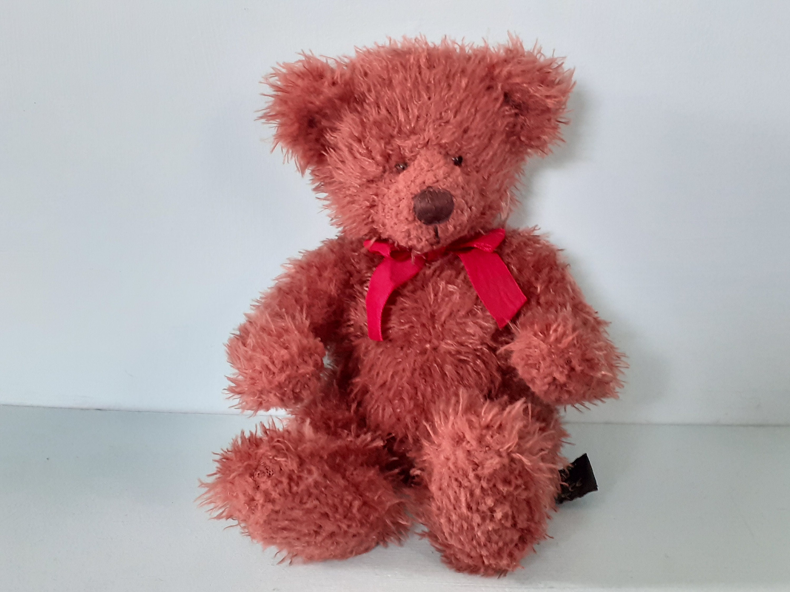 Russ Berrie Jeanclaude Brown Teddy Bear Vintage Soft Plush Etsy
