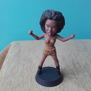 Scary Spice Mel B Vintage Girl Power Doll Figure in Leopard Print Outfit - Spice Girls Vintage Collectable 1990s