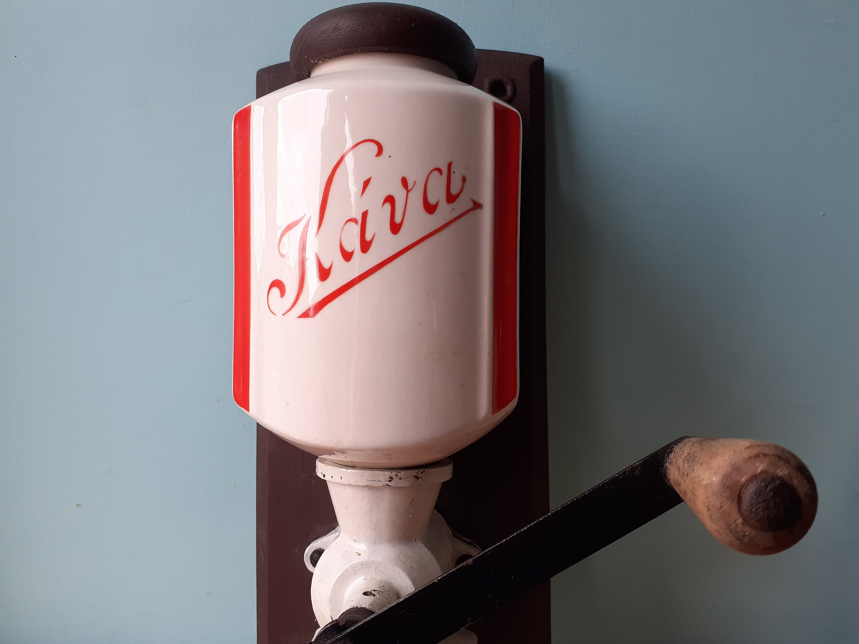 Kava Czech Wall Mounted Coffee Grinder Ceramic in White and Etsy