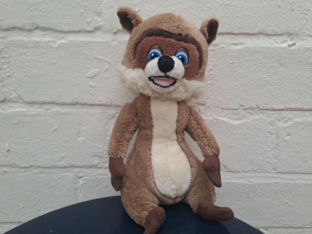 Vintage Over the Hedge RJ Raccoon Dreamworks Teddy - Stuffed Plush ...