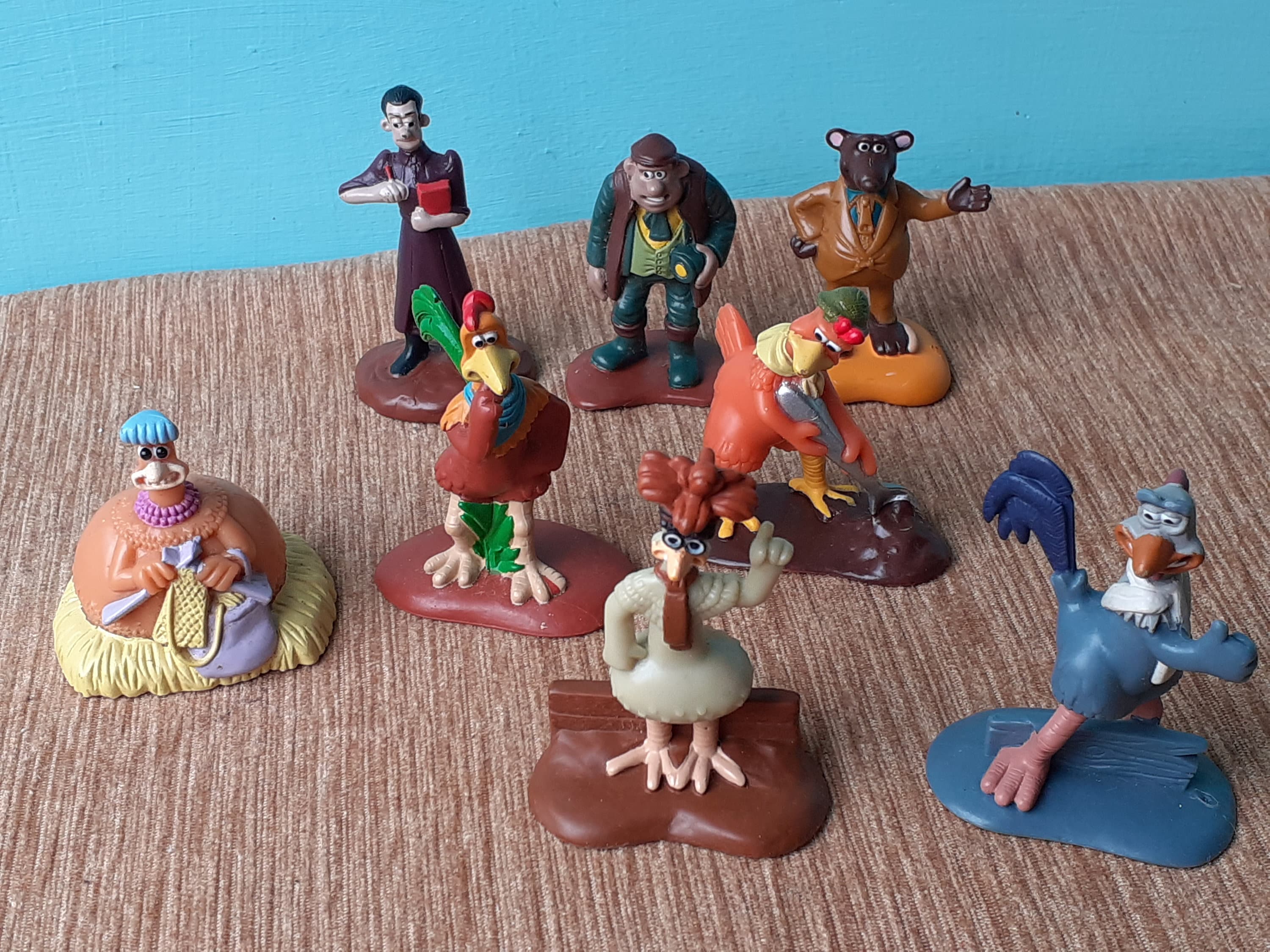 Chicken Run Figures 1999 set of 8 Vintage Dreamworks Aardman Etsy
