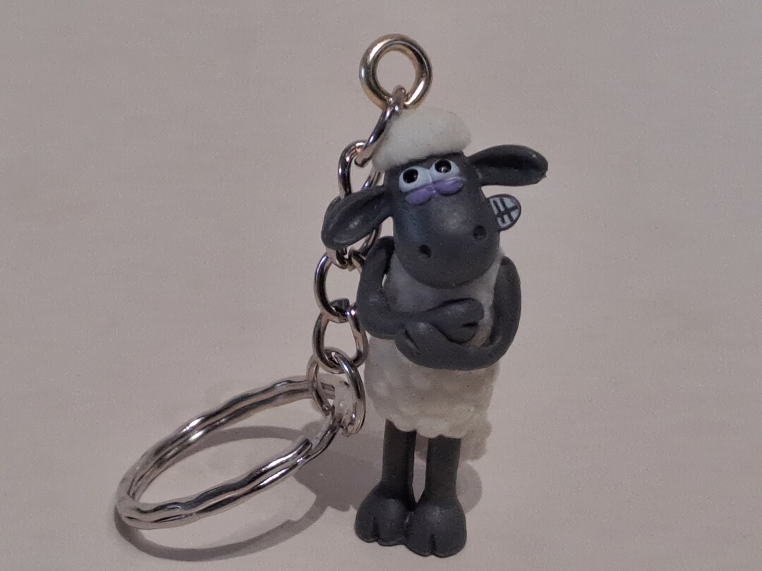 Shaun the Sheep With Crossed Arms Zipper Charm Wallace and Gromit