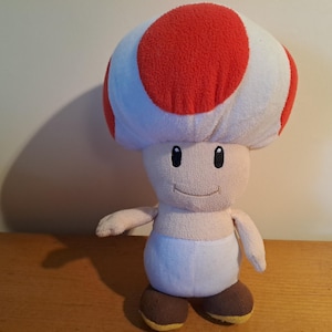 Vintage Goomba Mushroom Super Mario Brothers gevulde knuffelpop.