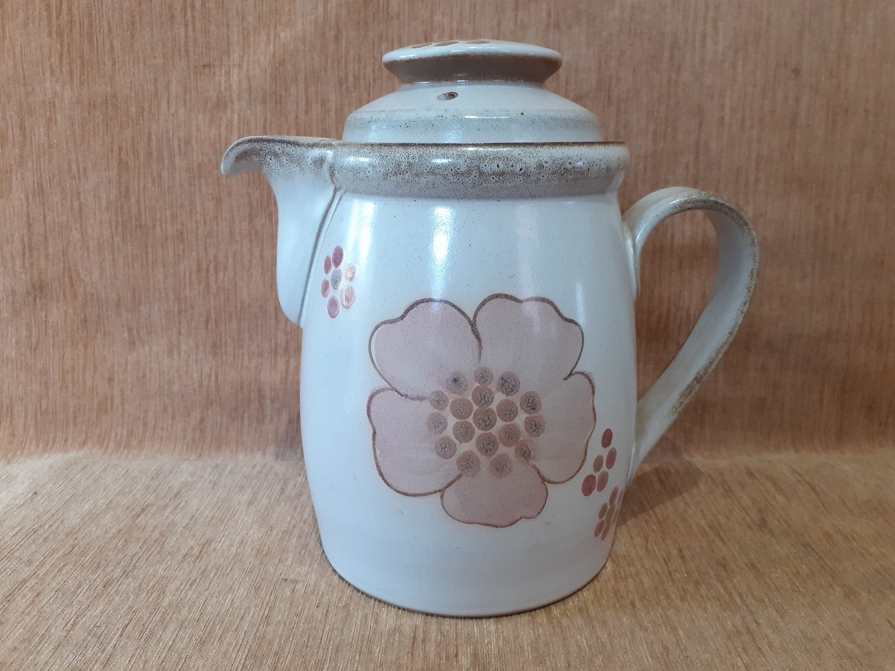 Denby Gypsy Chunky Coffee Pot Vintage Stoneware Ceramic Decorative