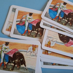 Vintage Spanish Bullfighter Matador Fournier Souvenir Playing Card Box Set Pack.