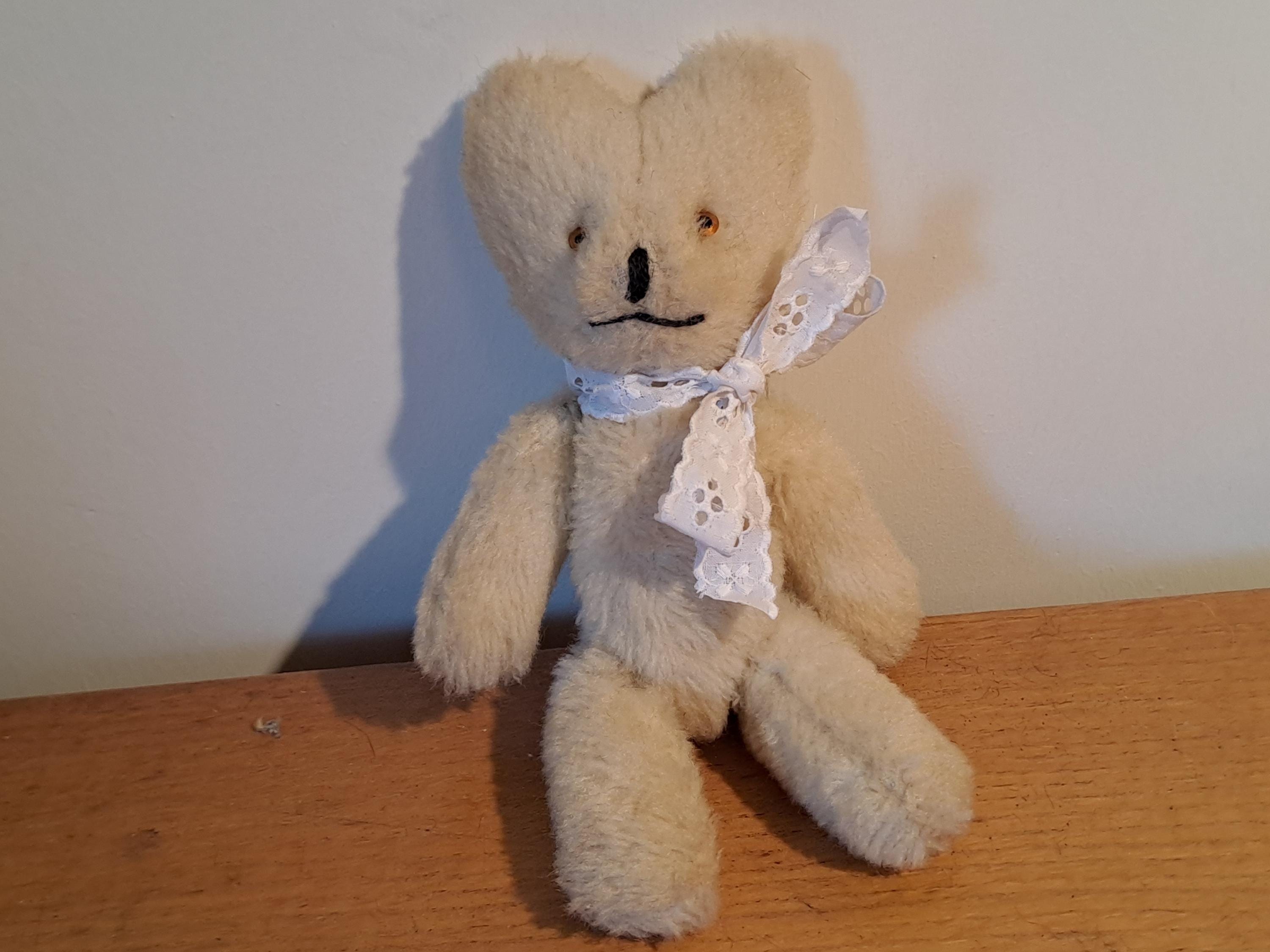 Ourson En Peluche Ancien Des Années 1960 - À Restaurer - Fabriqué En France