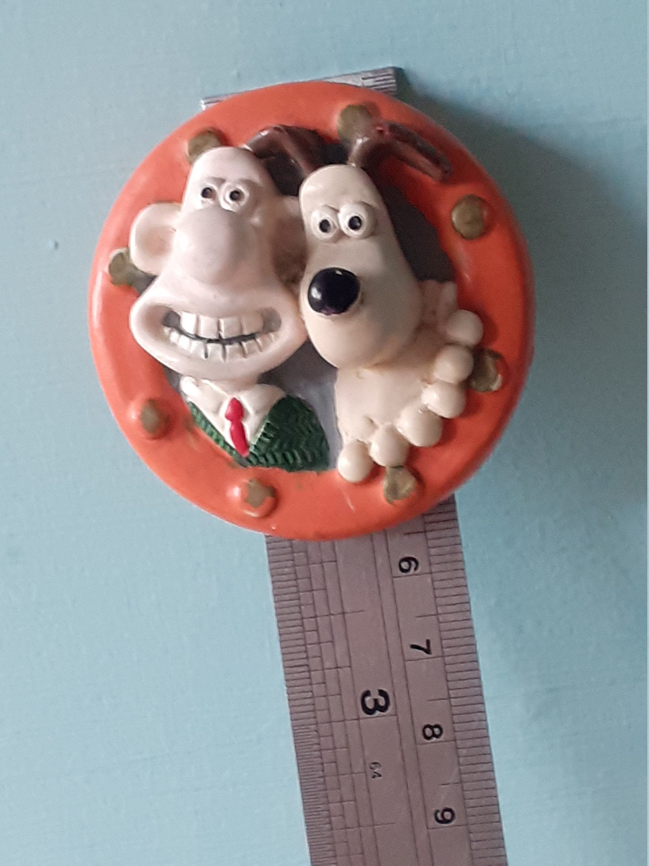 Wallace and Gromit in Porthole of Rocket from Grand Day Out Etsy