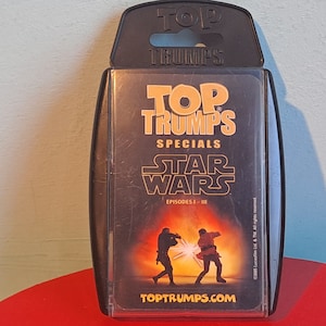 Especiais dos principais trunfos - Starwars 1-111 - Pacote de jogos de cartas.