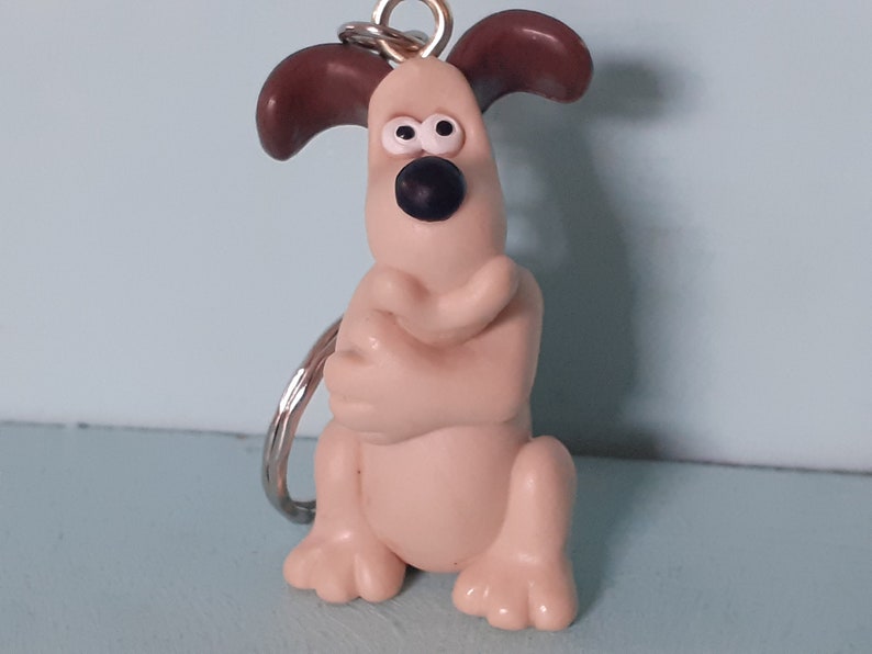 Vintage Wallace and Gromit Dog Zipper Charm Dangler Keyring Etsy