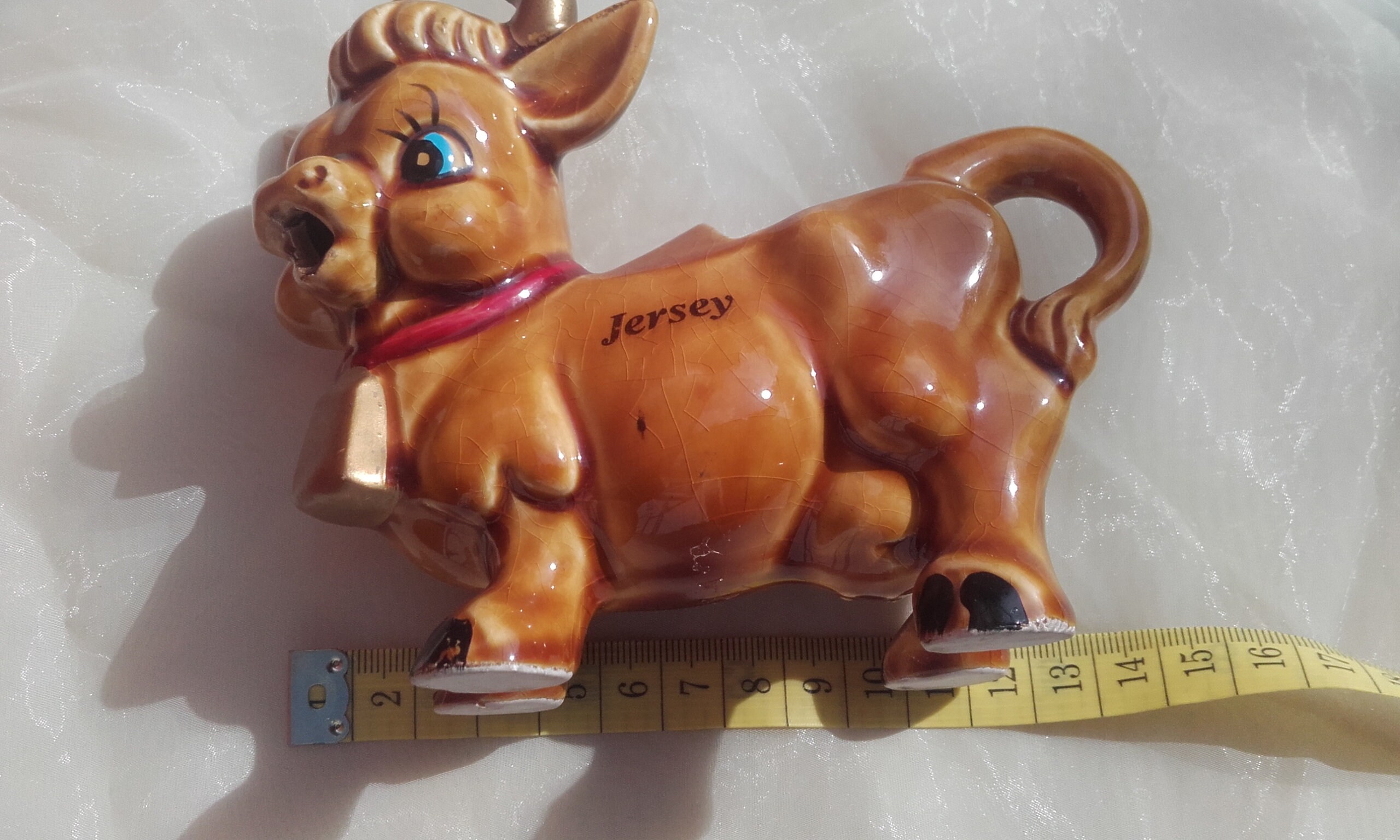 Jersey Cow Creamer Milk Cream Jug Kitsch Vintage Ceramic Etsy