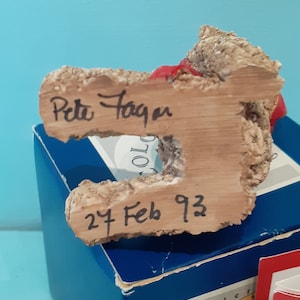 Actually Signed Peter Fagan Baron Von Berne Colour Box Teddy Bear Figure, Figurine, Ornament.