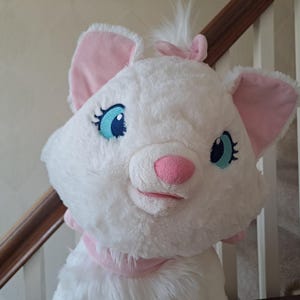 Huge Disney Aristocats Marie Cat Kitten Teddy - Vintage Plush Collectors Toy.