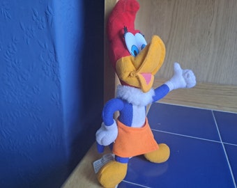 Vintage Mrs Woody Woodpecker Rare Fair Amusement Prize Teddy Bear Plush Collectors Toy.
