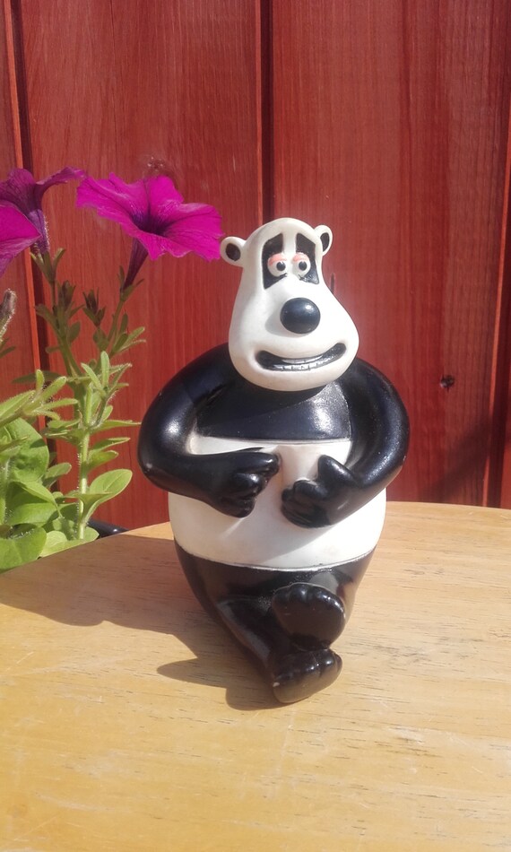 Creature Comforts Panda Angus By Aardman The Makers Of Wallace Etsy