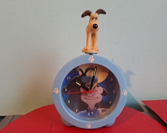 Rare Wallace and Gromit Curse of the Were-Rabbit Animated Talking Alarm Clock. Vintage Collectable.