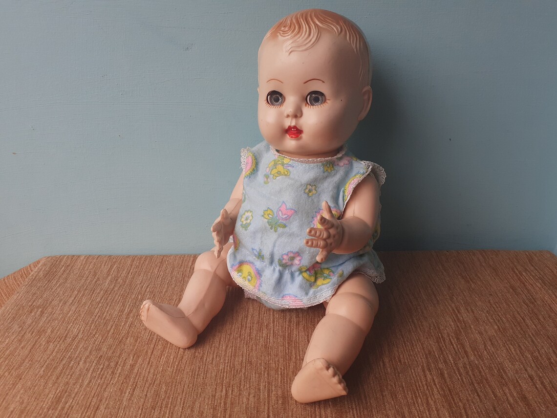 Vintage Rosebud Baby Doll Sleep Eyes Hard Plastic with Etsy