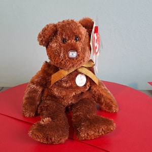 Ty Beanie Baby Fifa Champion 2002 Argentina Flag Nose Teddy Bear Plush Toy with Original Tags.