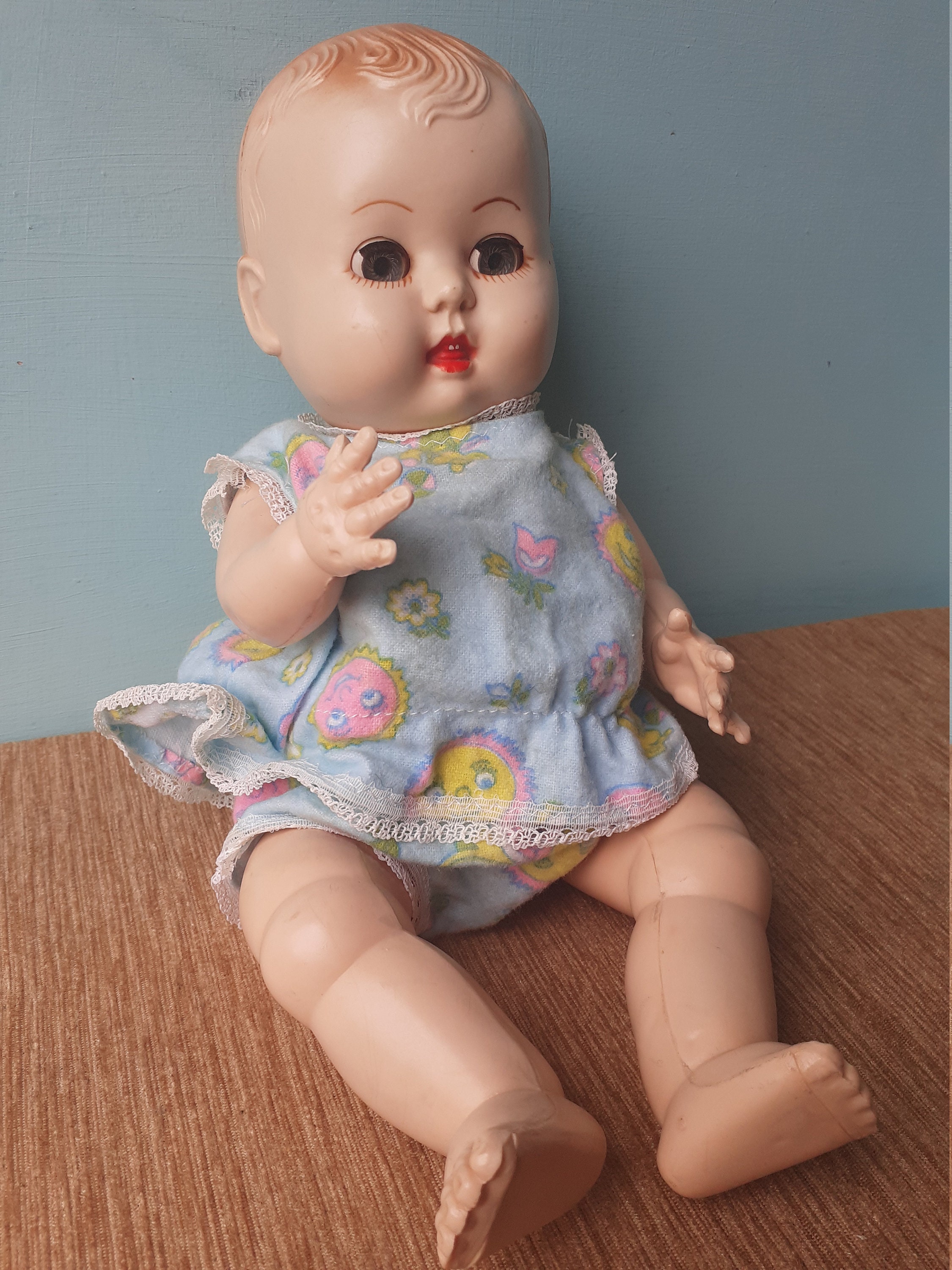 Vintage Rosebud Baby Doll Sleep Eyes Hard Plastic with Etsy
