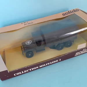CRIC Solido Collection Militaire 1 Military Truck Vehicle GMC Die-Cast Scale Model No. 6032 includes Leaflet and Transfers
