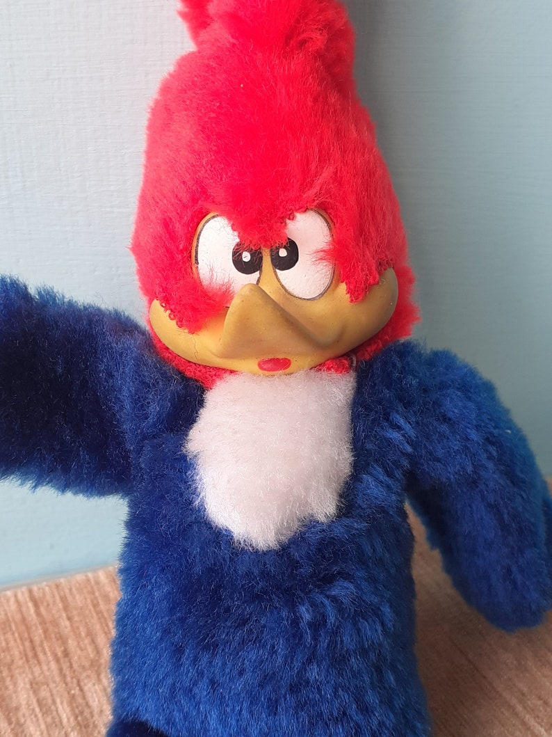 Woody Woodpecker Plush Toy With Rubber Face and Feet Vintage - Etsy
