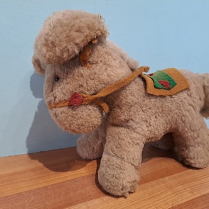 Very Old Donkey Horse with Felt Saddle Vintage Teddy Plush Collectors Toy.
