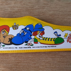 Shoe People Pencil Case and Contents - New old Stock - 1986 Vintage Cadbury&#39;s Chocolate TV Cartoon, Trampy, Sergeant Major, Pencils,