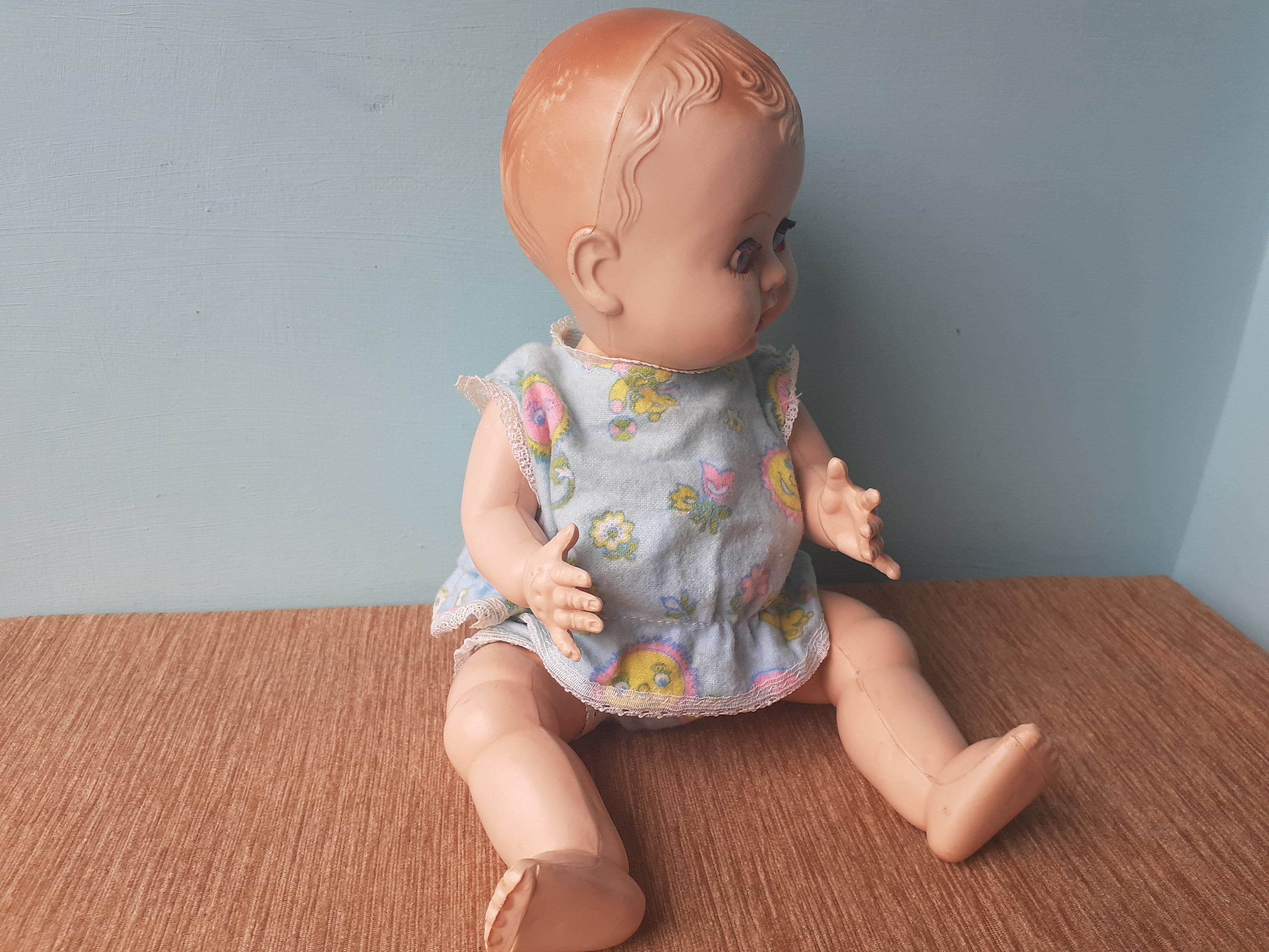 Vintage Rosebud Baby Doll Sleep Eyes Hard Plastic with Etsy