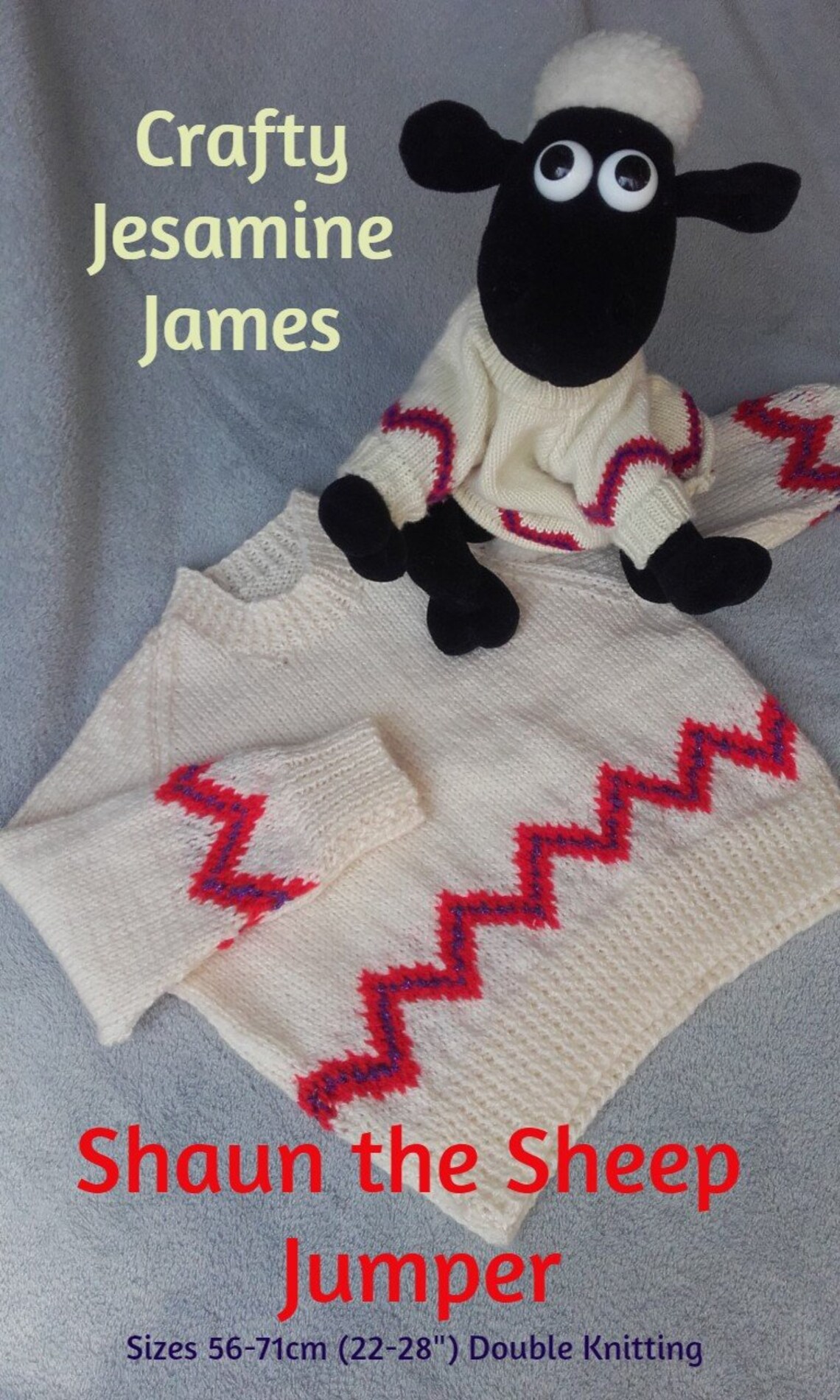 PDF Child's Shaun the Sheep Style Jumper Knitting Pattern Etsy UK