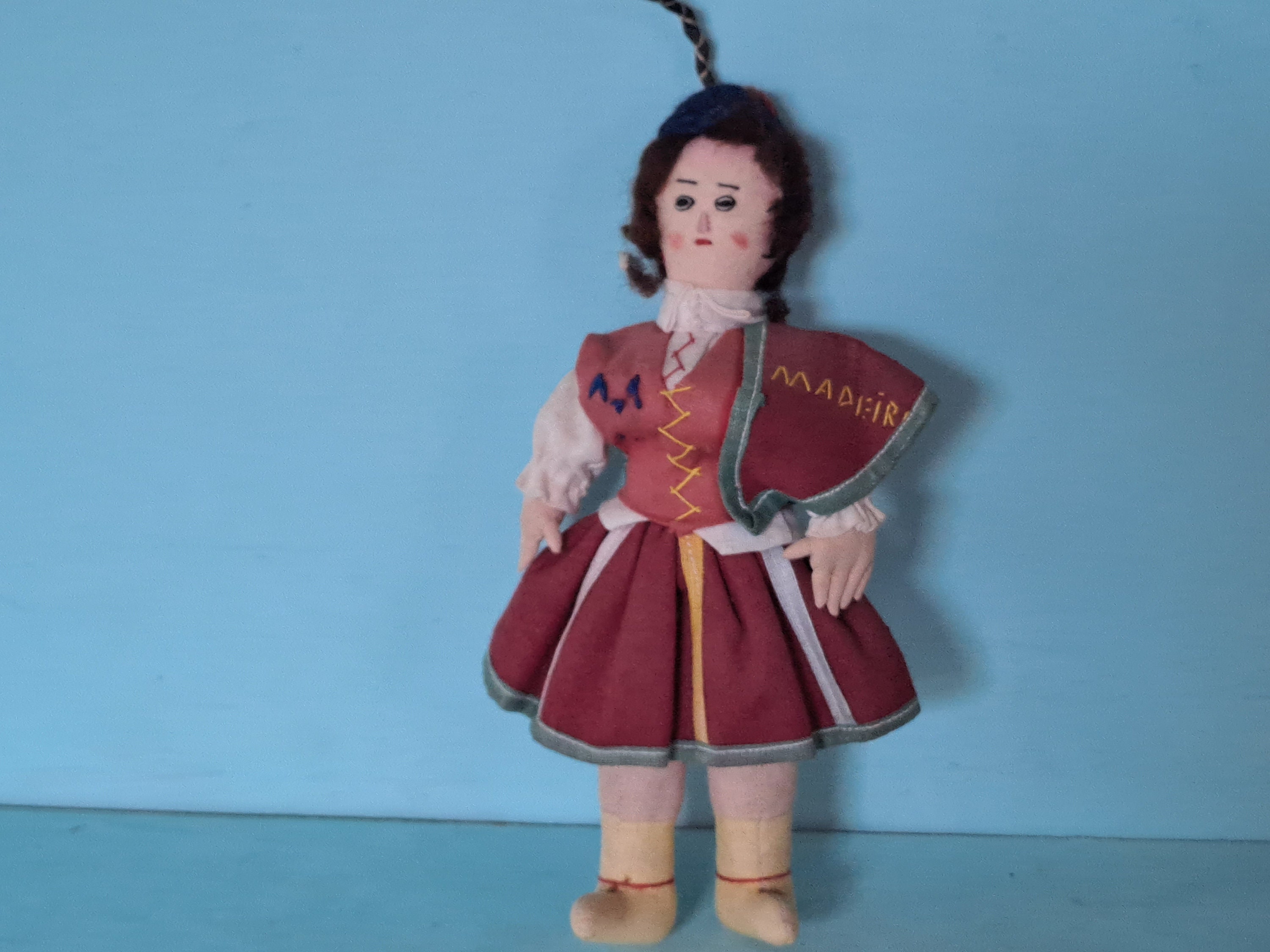 Madeira Doll Vintage Handmade Souvenir Traditional Costume Dolly 