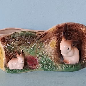 Grande Withernsea Eastgate 3D Fauna Bunny Rabbit Posy Vase Woodland Figura, Figurina, Ornamento.