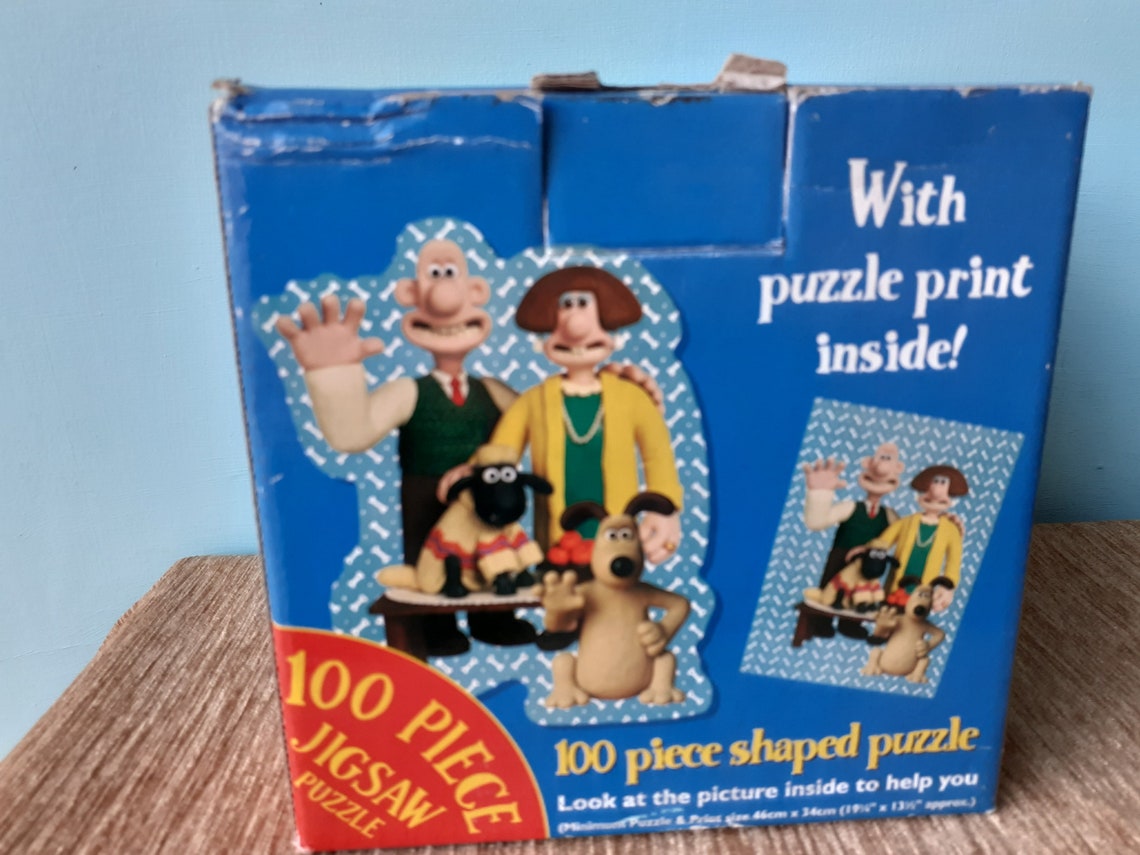 Wallace and Gromit 100 piece Jigsaw Puzzle Original packaging Etsy