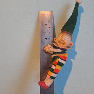Jolly Clown Gripper Hugger Clip on Clip-on Doll Toy Figure - Rare Vintage Collectable 1970s