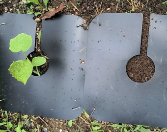 Plant Slip Square - Pre-Cut Reusable Weed Blockers to replace Weed Fabric - Plant Covers for the Garden to Prevent Weed Growth