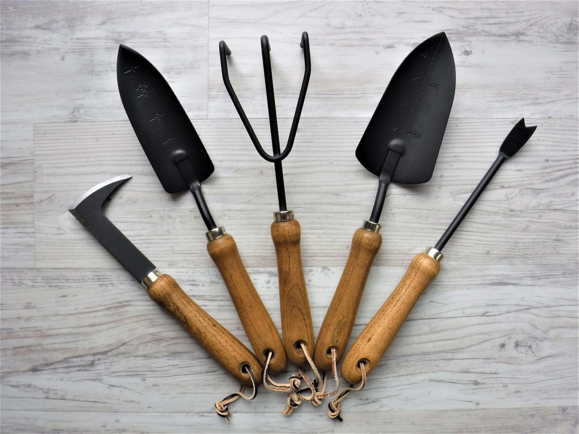 Essential Garden Tools Gift Set / Garden Tools / Rustic Garden Etsy