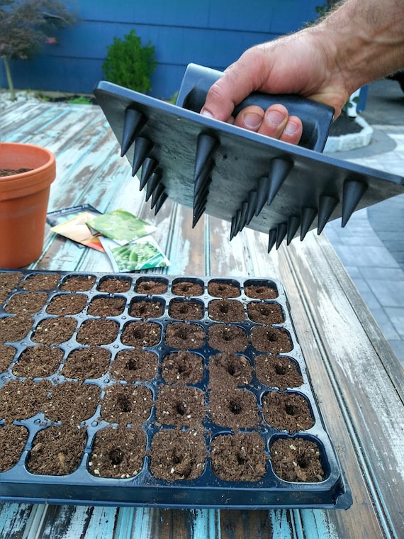The Original 24-hole Soil Digger and Soil Spacer for Planting Seeds - New  Gardening Tool, Garden Accessory, Gift for Gardener, Planting Tool - Etsy