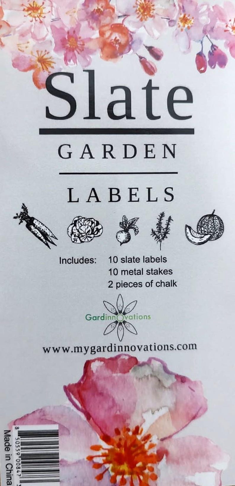 Slate Labels Rustic Slate Plant Labels for Garden or Home Plants With Optional Laser ...