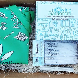 Growing Gardeners&#39; Gift Set for Children Ages 3-6 / Garden Tools and Toys / Gift for Young Gardener / Christmas Garden Gift