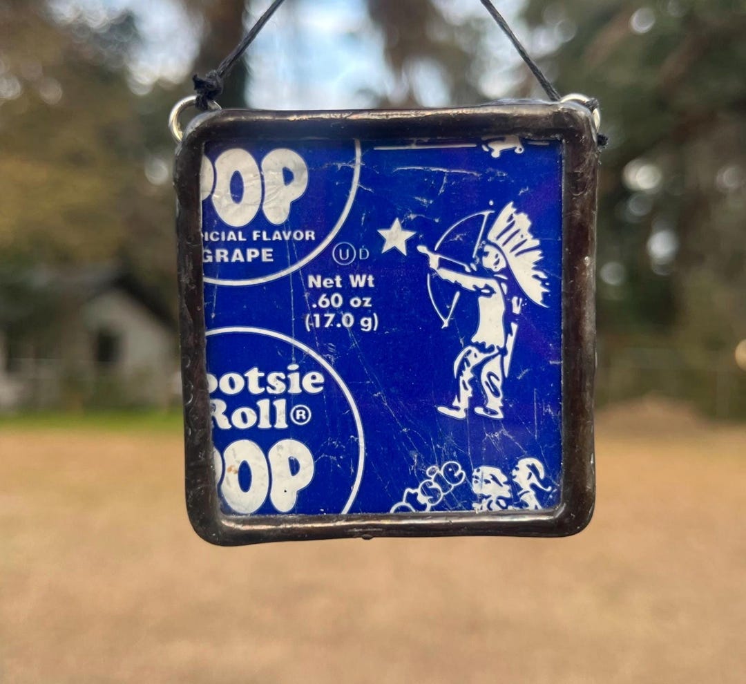 Pop Wrapper Framed Blue Tootsie Pop Wrapper - Etsy