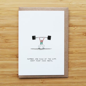 Tarjeta de pantalones de gimnasio