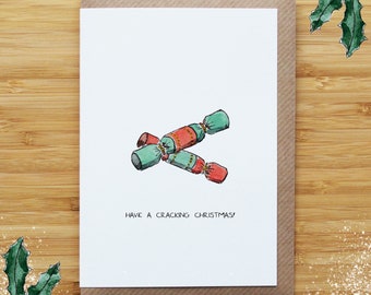 Crackers Christmas Card