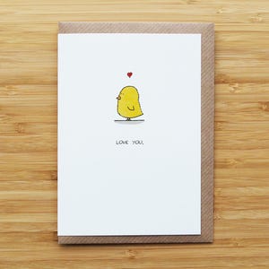 Carte Oiseau amoureux