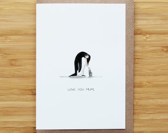 Penguin Mum/Mom Card