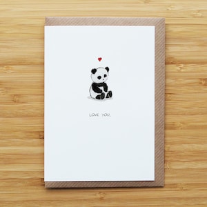 Love Baby Panda Card